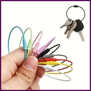 10pz Clip Targhetta Bagaglio Filo Acciaio Inox Colorata Durevole e Facile da Installare - Foto 1 di 26