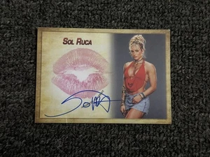 Sol Ruca Auto Kiss Lips Rookie RC 2025 Collectors Expo WWE NXT Women - Picture 1 of 6