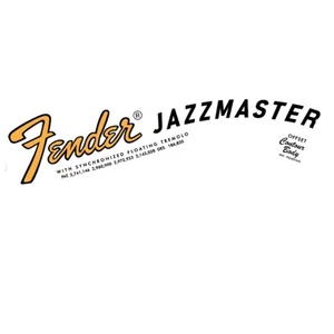 Paquete de 2 calcomanías de cabezal Jazzmaster tobogán acuático guitarras años 70 NUEVAS no metálicas - Imagen 1 de 1