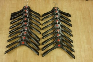 Designer-Kleiderbügel schwarz 18 St. Ahornblatt in 39 cm für Jacke Anorak Mantel - Bild 1 von 2