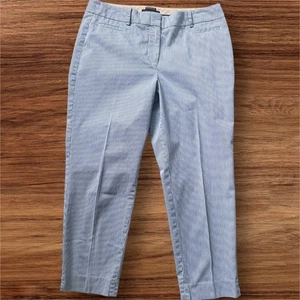 Talbots perfekte kurze Hose Damen 10 blau weiß gestreift Seersucker 100% Baumwolle - Bild 1 von 12
