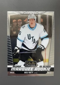 2024-25 O-Pee-Chee Platinum #211 Aku Raty Marquee Rookie - Picture 1 of 2
