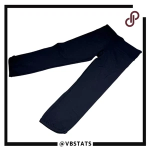 Lululemon Women's Stretch Pull-On Athletic Cropped Leggings Solid Black Size 4 - Picture 1 of 8
