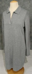 Vineyard Vines Polo Sweater Dress Gray Heather Size Medium - Picture 1 of 17