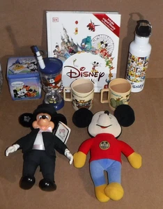 Disney Mickey Mouse Konvolut 17x Artikel Teller Puppe Spielzeug - Bild 1 von 3