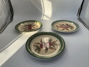 3 Gibson Everyday Apple Harvest Dinner Plates 10 5/8” W - Picture 1 of 5