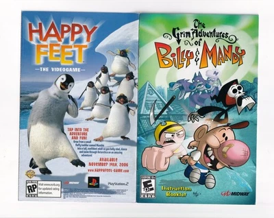 Grim Adventures of Billy & Mandy - подлинный ручной буклет инструкций - PS2 - Изображение 1 из 2