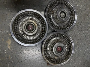 Pontiac Hubcaps Set of Three From 1967 Lemans. Made In USA - Picture 1 of 5