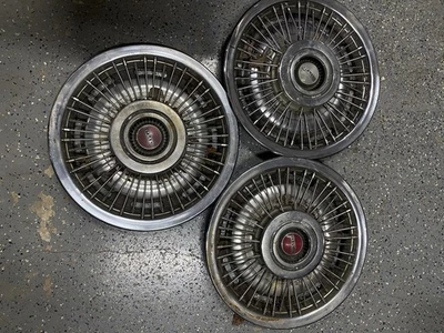 Pontiac Hubcaps Set of Three From 1967 Lemans. Made In USA - Image 1 of 4