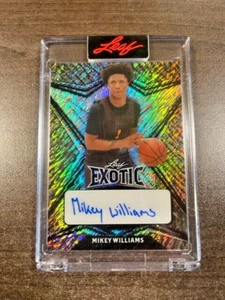 Mikey Williams 2022 Lead Exotic Elephant Skin Shimmer #1/7 BA-MW2 - Picture 1 of 2