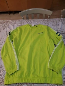 Diadora Large Men's Sweatshirt Lime Green - Picture 1 of 5