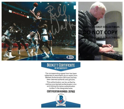 Bill Walton firmado UCLA Bruins baloncesto 8x10 prueba fotográfica Beckett certificado de autenticidad autógrafo Foto 1 de 4