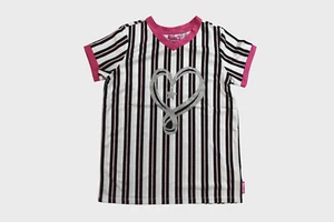 JoJo Siwa Closet Youth Girls Striped Glitter Jersey NWT XS-XL - Picture 1 of 6