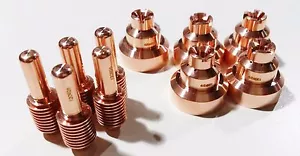 5 Pc Plasma 120926 Electrodes+ 5 PCs 120929 Shield Fits Powermax 1000/1250/1650/ - Picture 1 of 4