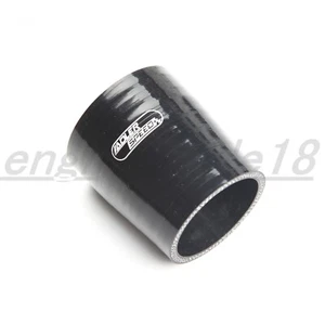 US 2.25" To 2" ID Straight Reducer Black Silicone Hose 76.2mm Coupler Pipe 4Ply  - Picture 1 of 6