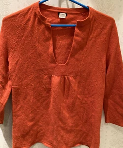 J.Crew Wool blend orange sweater Small - Picture 1 of 6