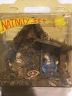 VINTAGE NATIVITY SET WOODEN CRECHE MANGER MADE IN ITALY