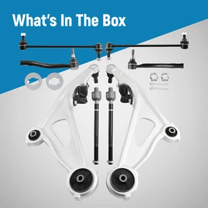 Front Lower Control Arms Sway Bar End Link Tie Rod for Nissan Pathfinder 13-2020 - Picture 1 of 15