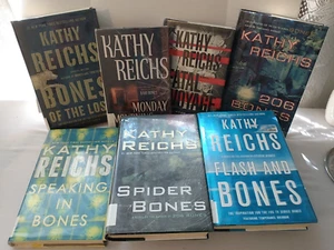 Lot: 7 BONES Kathy Reichs Temperance Brennan TV Crime Show Suspense Mystery HCDJ - Picture 1 of 20