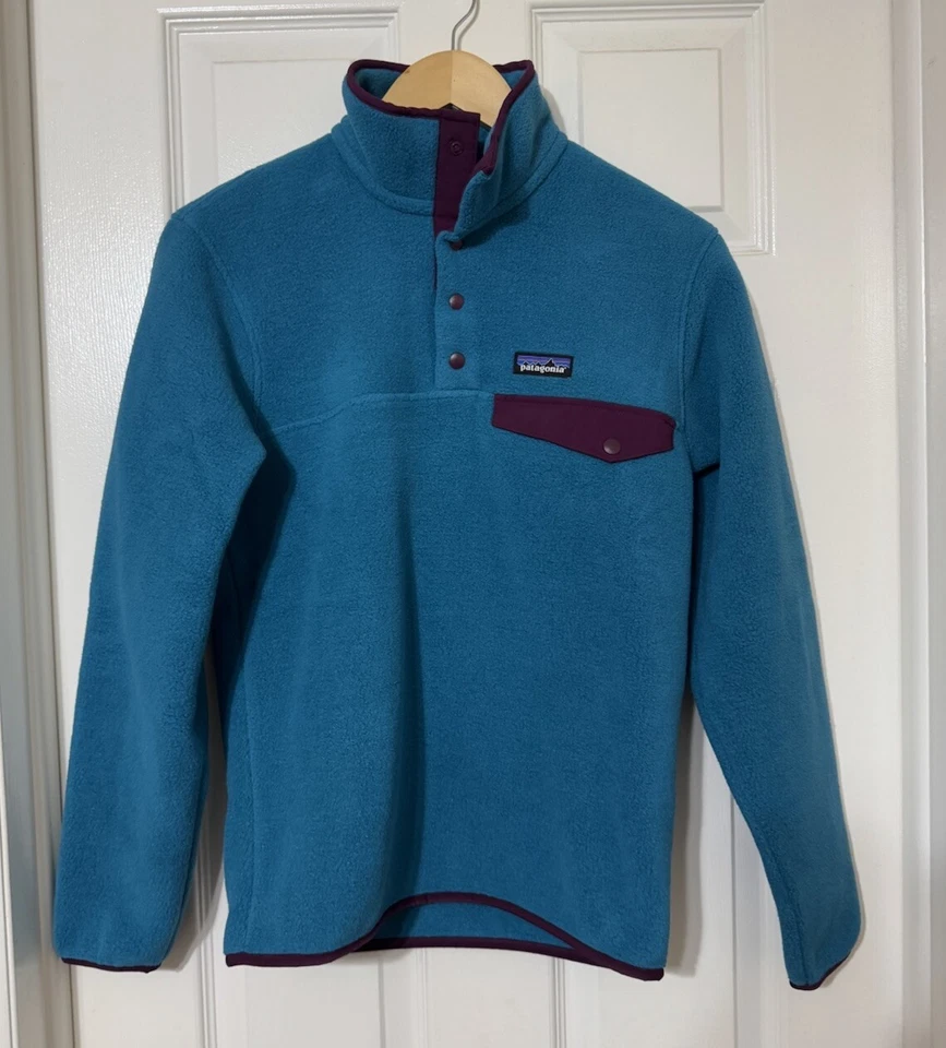2XL Navy Men's PATAGONIA Lightweight Synchilla Snap-T Fleece Pullover 25551
