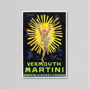 Póster vintage de comida y bebida, vermut Martini y Rossi de Leonetto Cappiello - Imagen 1 de 4