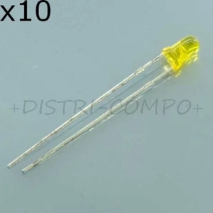 Led jaune 3mm 588nm 20mcd 50° 1.95V 10mA WP132XYT RoHS (lot de 10) - Bild 1 von 1