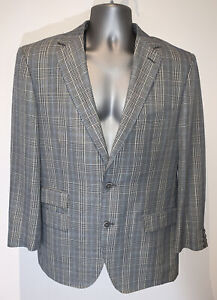 Bianco Brioni Men Gray 40R Jacket Italian Sport Coat 91% Australian Wool 9% Silk