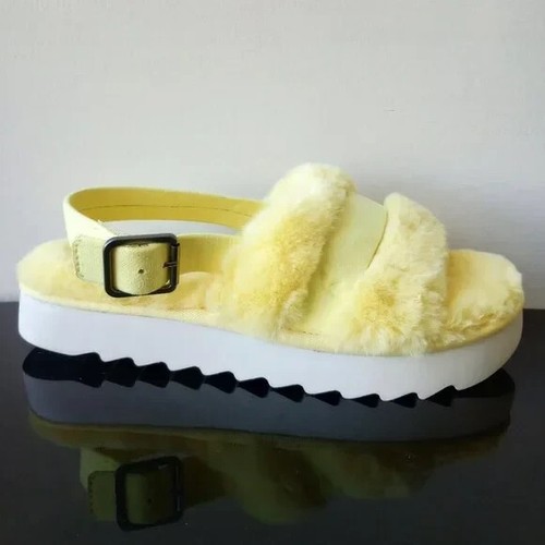 Sandalo Koolaburra By UGG da donna sfocato sfocato slide in colore giallo bello e felice
