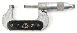 Etalon Swiss 1 - 2" Micrometer Switzerland Outside Micrometer .0001" Graduation - Picture 1 of 3