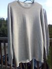 VINTAGE Duofold Gray Crewneck Double Layer Thermal Top Size L 20