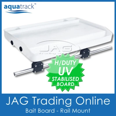 AQUATRACK LARGE RAIL MOUNT BAIT BOARD-Boat Fishing Cutting Board Suit Ø25mm Rail - image 1 of 3