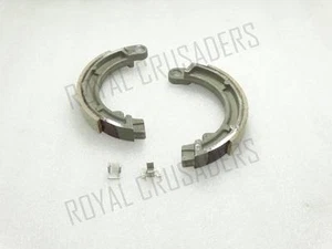 NEW VESPA 8" WHEEL FRONT BRAKE SHOE KIT WITH CLIPS VBB / VBA / BAJAJ #VP462 - Imagen 1 de 2