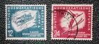 Deutschland - DDR 1951 2er Set WINTERSPORT OBERHOF - GEBRAUCHT