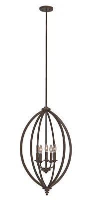 NEW Trans Globe PND-1042 5-Light Metal Pendant in Oil Rubbed Bronze - Image 1 of 2