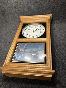 Terry Redlin Eiche Uhr mit Freunden - Bild 1 von 4