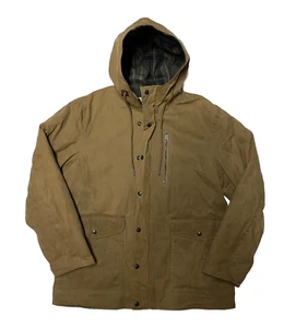 Schott Rancher Jacket Mens Large Brown Wool Lined Wax Cloth Canvas Western - Picture 1 of 5