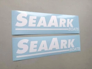 SeaArk Boats Decals SET OF 2 Vinyl Decal Stickers - Picture 1 of 4