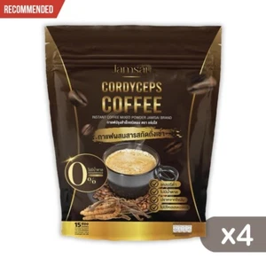 4x Cordyceps Café Saludable Delicioso Sin Azúcar Fragante Completo Bajo en Calorías Jamsai - Imagen 1 de 7