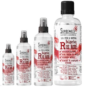 Supremely Rose Floral Water Hydrosol/Spray Organic Toner Cleanser Moisturiser - Picture 1 of 6