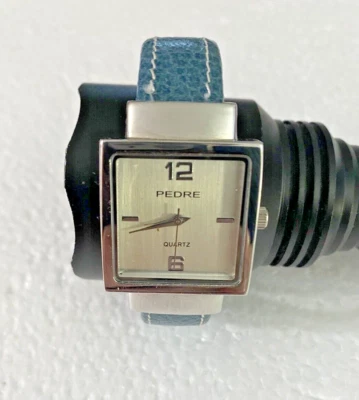 Reloj Brazalete Pedre Mujer Tono Plateado Ancho Rosa 3114SX. Foto 1 de 4