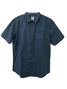 Voyager Men's Short Sleeve Shirt Button Front Blue Size L NWT. - Picture 1 of 11