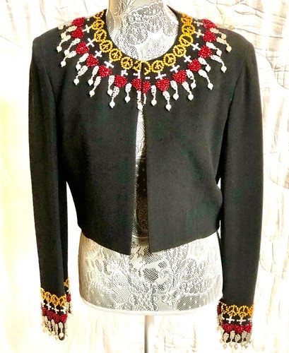 RARO BLAZER CORTO MOSCHINO COUTURE gioiello e perla perfette condizioni taglia 36