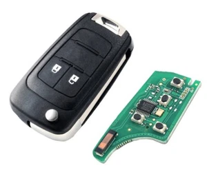 Clé télécommande vierge pr Opel Astra Zafira Corsa Agila Mokka Insignia 2 Bouton - Imagen 1 de 5