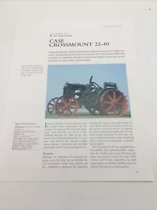 Estuche 1919 montaje cruzado 22-40 tractor vintage enmarcable artículo fotos especificaciones exhibición - Imagen 1 de 1