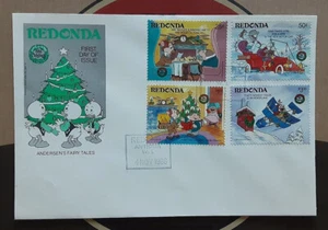 REDONDA 1986 Cacheted FDC Disney Christmas Andersen Tales Superb 3397 - Picture 1 of 1