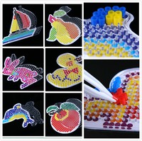 Bundle Perler Hama 5mm Beads and Pegboards & Tweezer & Ironing Paper Stater Kit