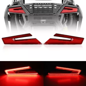 Luces traseras de freno LED laterales rojas UTV L&R para Polaris RZR PRO XP/4 2020-2022 2023 - Imagen 1 de 13