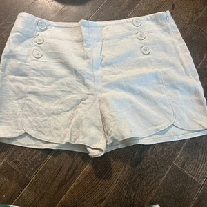 Pantaloncini Ann Taylor Loft avorio/crema Sailor The Riviera taglia 12 testurizzati - Foto 1 di 5