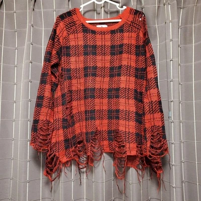 Туника вязаная в клетку гранж UNIF - Изображение 1 из 4