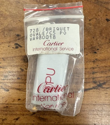 Genuine New Cartier Must Lighter Gas Tank Cartridge Part# VA980018 39mm x 23mm - Image 1 of 2